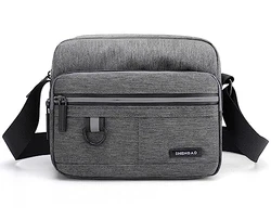 Hjkiopc Herren Schultertaschen Crossbody Bag Messenger Bag Grau