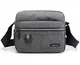 Hjkiopc Herren-Schultertaschen Klein Crossbody Bag Handtasche Tasche Umhängen Messenger BagHandytasche Messenger Bag Herrentasche Shulder Bag Vintage Gelten für Arbeit Reise Alltagsleben