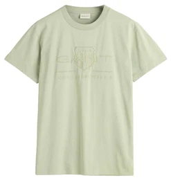 Herren REG Tonal Shield SS T-Shirt, Milky Matcha, Medium
