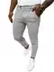 OZONEE Herren Chino Hose Chinos Stoffhose Chinohose Anzughose Anzug Herrenhose Röhrenhose Pants Elegant Business Slim Fit Regular Klassisch Classic Basic O/P4049Z GRAU M