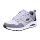 Skechers Herren UNO Retro One Sneaker, Graues Duraleather Wildleder-Mesh, 45 EU