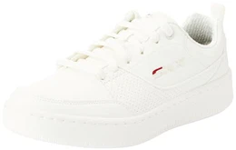 Herren Sport Court 92 Ottoman Platform, Weißer Duraleather, 43 EU