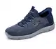 Skechers Herren Sneakers, Marineblaues Netzgewebe, 41 EU