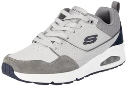 Herren UNO Retro One Sneaker, Graues Duraleather Wildleder-Mesh, 41 EU