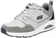 Skechers Herren UNO Retro One Sneaker, Graues Duraleather Wildleder-Mesh, 41 EU