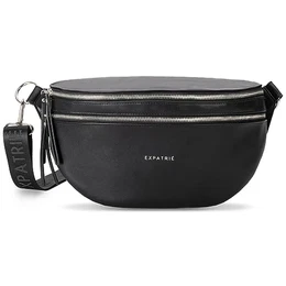 Bauchtasche Damen Schwarz - Alice Large - Gürteltasche für Festival, Reisen & Alltag aus Veganem Leder - Brusttasche Stylisch - Wasserabweisend