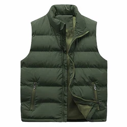 Allthemen Herren Steppweste mit Stehkragen Sportweste Leicht Winter Männer Vest Outdoor Übergangsjacke Grün