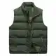 Allthemen Herren Steppweste mit Stehkragen Sportweste Leicht Winter Männer Vest Outdoor Übergangsjacke Grün M