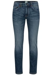 Herren Slim Fit Madison Stretch Jeanshose Hose, Dark Indigo, 36W / 32L