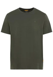 Herren Basic Kurzarm T-Shirt mit Rundhalsausschnitt Grün Menswear-M