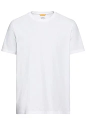 camel active T-Shirt mit Rundhalsausschnitt Weiß/Creme/Grau