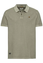 Herren Pique Kurzarm Poloshirt in Regular Fit aus Reiner Baumwolle Khaki Menswear-M