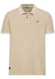 Herren Pique Kurzarm Poloshirt in Regular Fit aus Reiner Baumwolle Beige Menswear-M