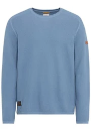 Herren Feinstrickpullover aus Organic Cotton Blau Menswear-M