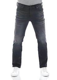 Herren Jeans Tramper Straight Fit Jeanshose Hose Denim Stretch Baumwolle Blau w32, Farbe:Dark (1014741-4000-882), Größe:32W / 32L