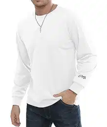 Herren Crew Sweatshirt Casual Langarm Pullover Sweatshirts für Herren