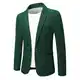 Allthemen Herren Sakko Sportlich Modern Stretch Blazer Männer Slim Fit Freizeit Jackett Business Anzugjacke Grün M