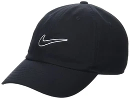 FB5369-010 U NK Club Cap U CB SWSH L Hat Unisex Adult Schwarz Schwarz Größe S/M