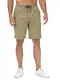 Huayuzh Kurze Hosen Herren Shorts Herren Sommer Cargo Chino Baumwolle Stretch Freizeithose Elastische Taille mit Taschen Khaki M