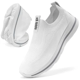 Slip on Sneaker Herren Sportschuhe Atmungsaktive Fitness Schuhe Herren Leichte und Bequeme Freizeitschuhe Outdoor Joggingschuhe-BAISE-41