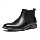 Bruno Marc Herren Chelsea Boots Leder Stiefel Stiefeletten SCHWARZ Leder URBAN-06-1 Größe 43EU/9.5US