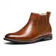Bruno Marc Herren Chelsea Boots Leder Stiefel Stiefeletten BRAUN Leder URBAN-06-1 Größe 43.5EU/10US