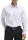 HISDERN Herren Weiß Hemd Langarm Businesshemd Regular Fit Hemd aus Bambusfaser Freizeithemd Bügelfreies Herrenhemd mit Brusttasche,M
