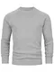 Indicode Herren INMassum Feinstrickpullover mit Rundhals-Ausschnitt   Strickpullover aus Baumwolle Lt Grey Mix XXL