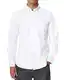 siliteelon Hemd Herren Langarm Weißes Oxford Hemden Herren Bügelfrei Weiss Baumwolle Anzug Business Herrenhemd Weiß Regular Fit Oberhemd für Hochzeit Office Date Interview,M