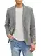 Elegancity Herren Cord Anzugjacke Grau Retro Sakko Freizeit Blazer Regular Fit Winterjacken Mit 3 Taschen M