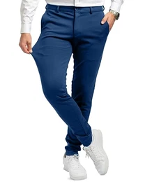 Herren Blau (Größe 32W/32L) - Bequeme Blaue Hose Herren - Stilvolle Herren Hosen Stretch - Hosen Herren Stretch - Modische Praktische Männer Hosen für Business & Freizeit