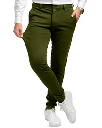 Herren Dunkelgrün (Größe 32W/32L) - Bequeme Dunkelgrüne Hose Herren - Stilvolle Herren Hosen Stretch - Hosen Herren Stretch - Modische Praktische Männer Hosen für Business & Freizeit