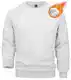 MAGCOMSEN Herren Fleece Sweatshirt Basic Winter Pullover Langarm Crewneck T-Shirt Warme Baumwolle Pulli Lässig Freizeit Fleeceshirt Weiß M