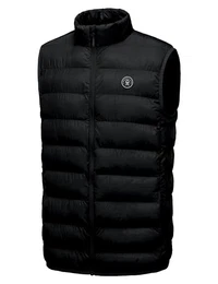 Herren Isolierte Steppweste Outdoor Sport Jacke Schwarze Farbe XL