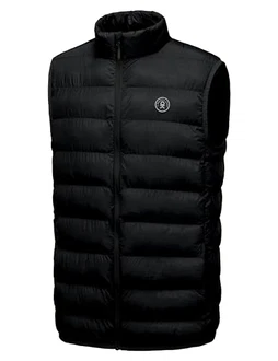 Little Donkey Andy Herren Isolierte Steppweste Outdoor Sport Jacke Schwarze