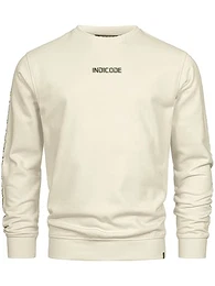 Herren INKorbin Sweatshirt mit RIPP-Bündchen und Rundhals-Ausschnitt Sweater aus Baumwoll-Mix White Asparagus S