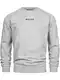 Indicode Herren INKorbin Sweatshirt mit RIPP-Bündchen und Rundhals-Ausschnitt   Sweater aus Baumwoll-Mix Lt Grey Mix XL