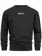 Indicode Herren INKorbin Sweatshirt mit Rundhals-Ausschnitt   Herren Sweater aus Baumwoll-Mix Black M