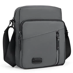 Lanvixo Umhängetasche Schultertasche Herren Herrentasche Messenger Bag (mit Multi Tasche) Grau
