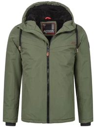 Herren Winter Jacke warm mit Kapuze AS-331 [AS-331-Olive-Gr.M]