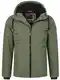 ALESSANDRO SALVARINI Herren Winter Jacke warm mit Kapuze AS-331 [AS-331-Olive-Gr.M]