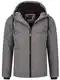ALESSANDRO SALVARINI Herren Winter Jacke warm mit Kapuze AS-331 [AS-331-Dunkelgrau-Gr.M]