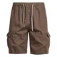 Männliche Trendige Mode-Druckhose, Lanyard, großes Seil, Lange Jogginghose Herren Hosen Gummizug Gemustert Herren Jogginghose Baumwolle Hose Herren Herren Zweiteiler Sommer