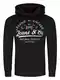 riverso Herren Kapuzenpullover RIVArmin Hoodie Sweatshirt Pullover Kapuze Kängurutaschen Regular Fit Baumwolle Print Schwarz M, Größe:M, Farbe:Black