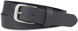 Ledergürtel MADE IN GERMANY, Gürtel für Damen und Herren, 3 cm breit, Dunkelgrau
