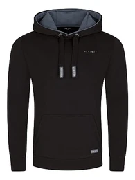 Hoodie Herren Regular Fit DFBenno Kapuzenpullover Pullover Schwarz L, Größe:L, Farben:Black (64000)