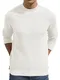 Sailwind Herren Pullover Tops Leicht Gestrickt Langarm Bequem Und Weich Warm Strickwaren Pullover Für Winter Und Herbst (Weiß, M)