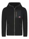 riverso Herren Kapuzenjacke RIVHenning Regular Fit Hoodie Jacke Reißverschluss Fleece Jacke Sweatjacke Kapuzenjacke Kapuze Fleecejacke Schwarz M, Größe:M, Farbe:Black