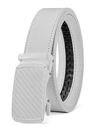 Gürtel Herren Stufenlos Verstellbar, Automatik Ledergürtel Herren Ratsche für Herren Business Anzug, 35mm Gürtel ohne Löcher, Größe Angepasst