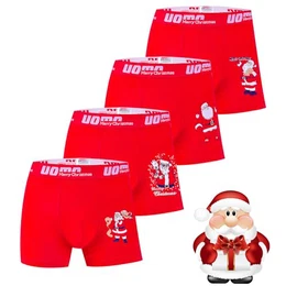 Herren-Weihnachts-Boxershorts Unterwäsche mit Premium-Baumwolle – Große Y-Front – Italienische Design-Trunks – Neujahrs- und Weihnachts-Sonderkollektion (5185, M)